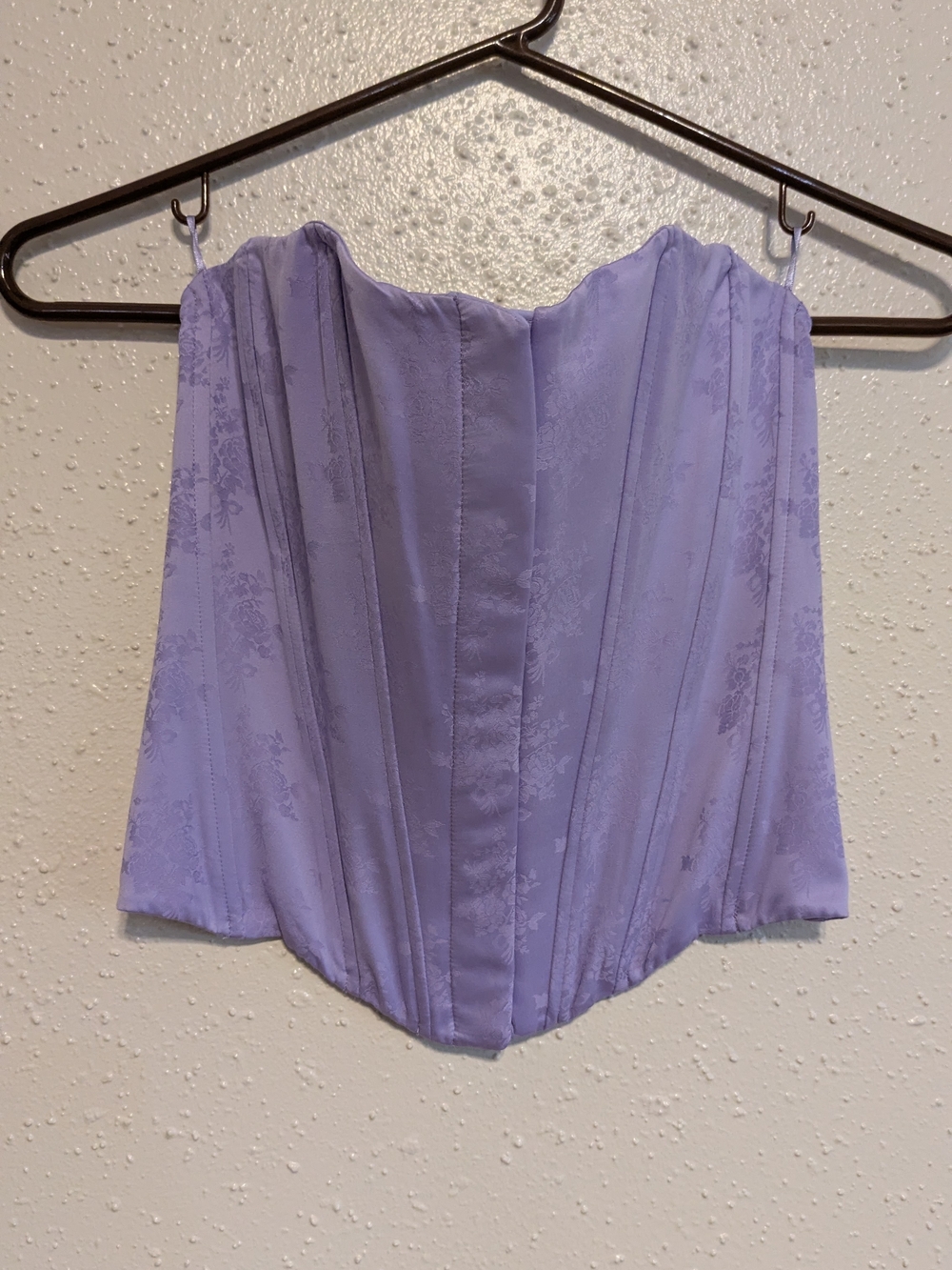 bridgerton primark hook eye purple lilac corset top Size XS rare 💜